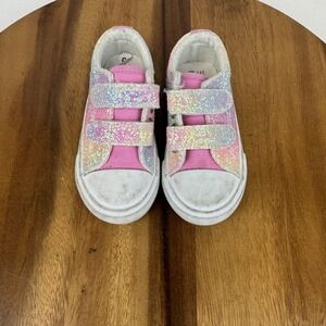 Little Kids Emma New York Rainbow Glitter Comfort Casual‎ Sneakers Size 5 C GUC